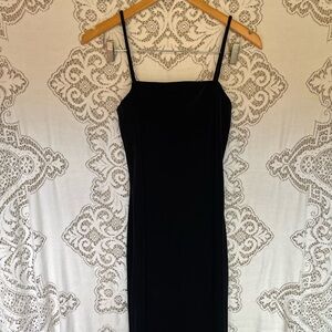 VINTAGE black velvet maxi